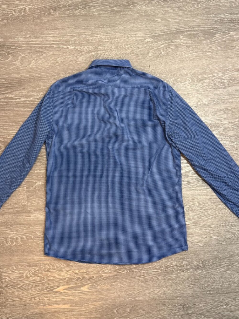 Tommy Hilfiger Slim Fit Dress Shirt - Blue Gingham Size 16/32-33 - Picture 7 of 7
